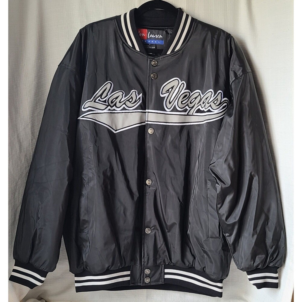 Las Vegas Varsity Bomber Jacket – XL – Retro Streetwear Style